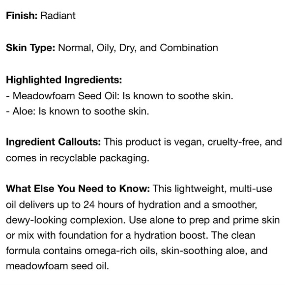 GXVE by Gwen Stefani All Time Prime Prep & Smooth Face Oil - Picture 13 of 14